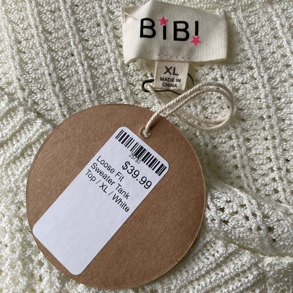 BiBi Sweater Tank Top size XL - Picture 2 of 5